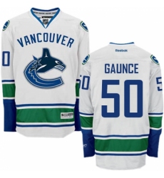 Women's Reebok Vancouver Canucks #50 Brendan Gaunce Authentic White Away NHL Jersey