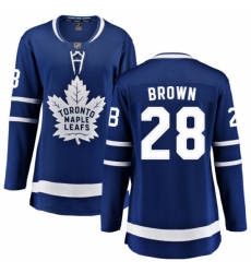 Women's Toronto Maple Leafs #28 Connor Brown Fanatics Branded Royal Blue Home Breakaway NHL Jersey