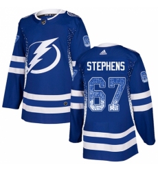 Men's Adidas Tampa Bay Lightning #67 Mitchell Stephens Authentic Blue Drift Fashion NHL Jersey