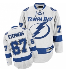 Men's Reebok Tampa Bay Lightning #67 Mitchell Stephens Authentic White Away NHL Jersey