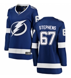 Women's Tampa Bay Lightning #67 Mitchell Stephens Fanatics Branded Royal Blue Home Breakaway NHL Jersey