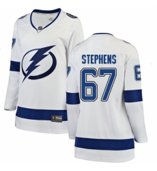 Women's Tampa Bay Lightning #67 Mitchell Stephens Fanatics Branded White Away Breakaway NHL Jersey