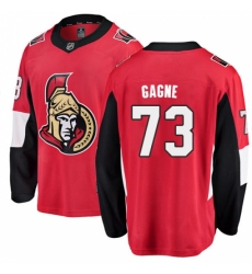Men's Ottawa Senators #73 Gabriel Gagne Fanatics Branded Red Home Breakaway NHL Jersey