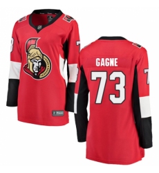 Women's Ottawa Senators #73 Gabriel Gagne Fanatics Branded Red Home Breakaway NHL Jersey