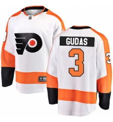 Youth Philadelphia Flyers #3 Radko Gudas Fanatics Branded White Away Breakaway NHL Jersey