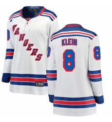 Women's New York Rangers #8 Kevin Klein Fanatics Branded White Away Breakaway NHL Jersey