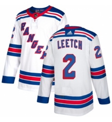 Women's Reebok New York Rangers #2 Brian Leetch Authentic White Away NHL Jersey