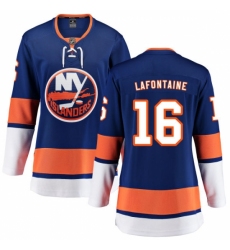 Women's New York Islanders #16 Pat LaFontaine Fanatics Branded Royal Blue Home Breakaway NHL Jersey