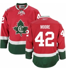 Women's Reebok Montreal Canadiens #42 Dominic Moore Authentic Red New CD NHL Jersey