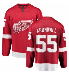 Youth Detroit Red Wings #55 Niklas Kronwall Fanatics Branded Red Home Breakaway NHL Jersey