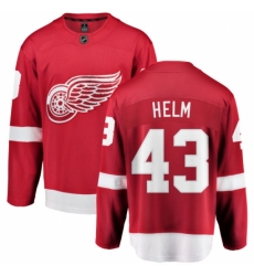 Men's Detroit Red Wings #43 Darren Helm Fanatics Branded Red Home Breakaway NHL Jersey