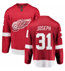 Men's Detroit Red Wings #31 Curtis Joseph Fanatics Branded Red Home Breakaway NHL Jersey
