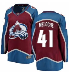 Women's Colorado Avalanche #41 Nicolas Meloche Fanatics Branded Maroon Home Breakaway NHL Jersey