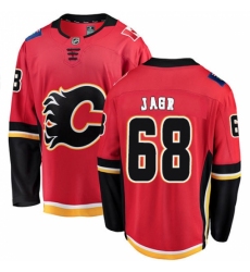 Men's Calgary Flames #68 Jaromir Jagr Fanatics Branded Red Home Breakaway NHL Jersey