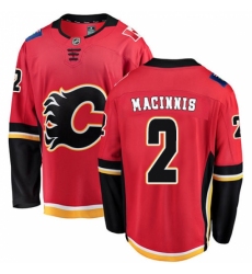 Men's Calgary Flames #2 Al MacInnis Fanatics Branded Red Home Breakaway NHL Jersey