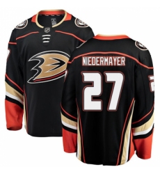 Men's Anaheim Ducks #27 Scott Niedermayer Fanatics Branded Black Home Breakaway NHL Jersey