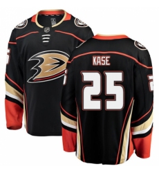 Men's Anaheim Ducks #25 Ondrej Kase Fanatics Branded Black Home Breakaway NHL Jersey