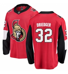 Youth Ottawa Senators #32 Chris Driedger Fanatics Branded Red Home Breakaway NHL Jersey