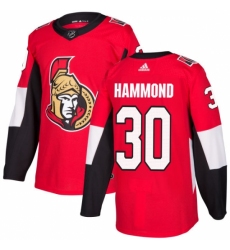 Men's Adidas Ottawa Senators #30 Andrew Hammond Premier Red Home NHL Jersey