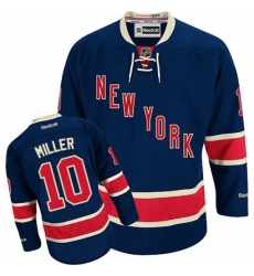 Youth Reebok New York Rangers #10 J.T. Miller Authentic Navy Blue Third NHL Jersey