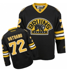 Men's Reebok Boston Bruins #72 Frank Vatrano Authentic Black Third NHL Jersey