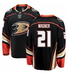 Men's Anaheim Ducks #21 Chris Wagner Fanatics Branded Black Home Breakaway NHL Jersey