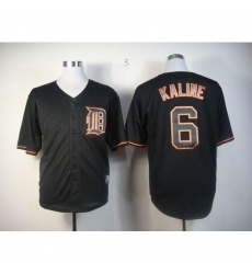 Men's Detroit Tigers #6 Al Kaline Black Fashion Stitched MLB Jersey