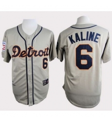 Men's Detroit Tigers #6 Al Kaline Grey Cooperstown Throwback Stitched MLB Jersey