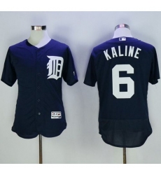 Men's Detroit Tigers #6 Al Kaline Navy Blue Flexbase Authentic Collection Stitched MLB Jersey