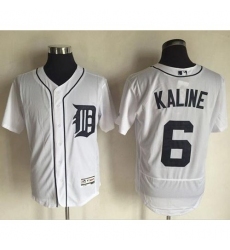 Men's Detroit Tigers #6 Al Kaline White Flexbase Authentic Collection Stitched MLB Jersey