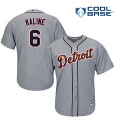 Youth Detroit Tigers #6 Al Kaline Grey Cool Base Stitched MLB Jersey