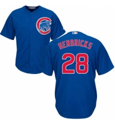 Youth Majestic Chicago Cubs #28 Kyle Hendricks Replica Royal Blue Alternate Cool Base MLB Jersey