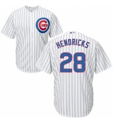 Youth Majestic Chicago Cubs #28 Kyle Hendricks Replica White Home Cool Base MLB Jersey