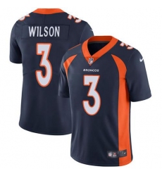 Men's Nike Denver Broncos #3 Russell Wilson Navy Blue Alternate Stitched NFL Vapor Untouchable Limited Jersey