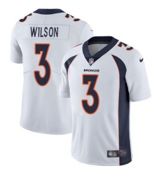 Men's Nike Denver Broncos #3 Russell Wilson White Stitched NFL Vapor Untouchable Limited Jersey