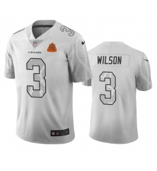 Men's Nike Denver Broncos #3 Russell Wilson White Vapor Limited City Edition NFL Jersey