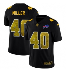 Men's Buffalo Bills #40 Von Miller Black Nike Golden Sequin Vapor Limited NFL Jersey