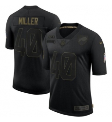 Men's Buffalo Bills #40 Von Miller Nike 2020 Salute To Service Limited Jersey Black