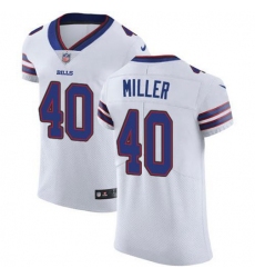 Men's Nike Buffalo Bills #40 Von Miller White Stitched NFL Vapor Untouchable Elite Jersey