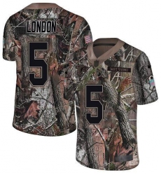 Men's Nike Atlanta Falcons #5 Drake London Camo Stitched NFL Limited Rush Realtree Jersey