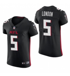 Men's Nike Atlanta Falcons #5 Drake London Nike Black Team Color Stitched NFL 2020 Vapor Untouchable Elite Jersey