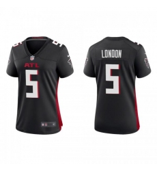 Women's Atlanta Falcons #5 Drake London Nike Black Vapor Untouchable Limited NFL Stitched Jersey