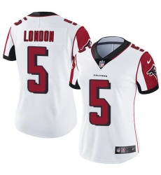 Women's Nike Atlanta Falcons #5 Drake London White Stitched NFL Vapor Untouchable Limited Jersey