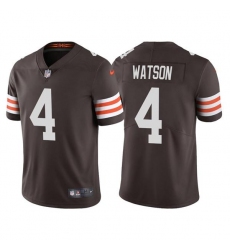 Men's Cleveland Browns #4 Deshaun Watson Nike Brown 2020 Vapor Limited Jersey