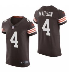 Men's Cleveland Browns #4 Deshaun Watson Nike Brwon Team Color Stitched NFL 2020 Vapor Untouchable Elite Jersey