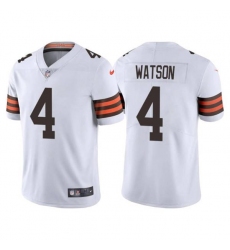 Men's Cleveland Browns #4 Deshaun Watson Nike White 2020 Vapor Limited Jersey