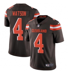 Men's Nike Cleveland Browns #4 Deshaun Watson Brown Team Color Stitched NFL Vapor Untouchable Limited Jersey