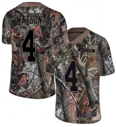 Men's Nike Cleveland Browns #4 Deshaun Watson Camo Stitched NFL Limited Rush Realtree Jersey