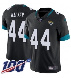 Men's Nike Jacksonville Jaguars #44 Travon Walker Black Team Color Stitched NFL 100th Season Vapor Limited Jersey