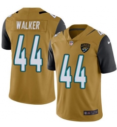 Men's Nike Jacksonville Jaguars #44 Travon Walker Gold Stitched NFL Limited Rush Jersey